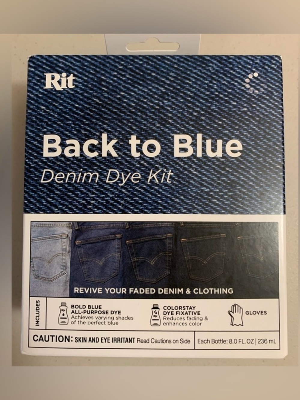 RIT Back To Blue Denim Dye Kit New In Box